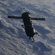 The docking compartment and spacecraft shortly before re-entry on Monday July 26, 2021.